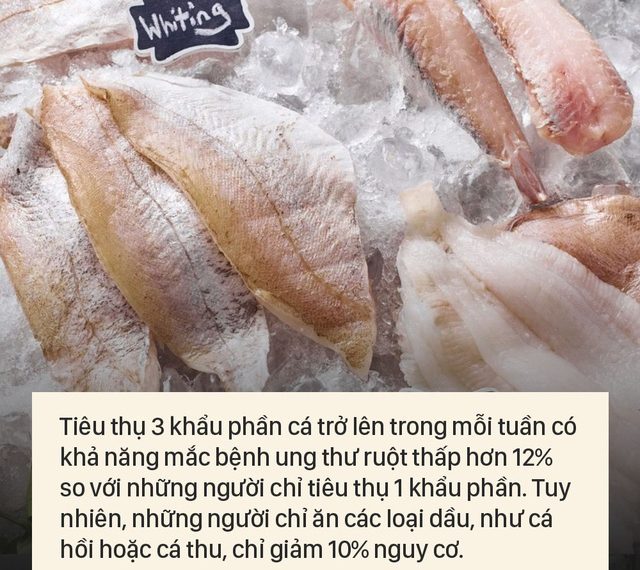 Ăn cá 3 lần/tuần giảm hơn 10% nguy cơ ung thư ruột, nhưng một số loại cá có tác dụng ít hơn