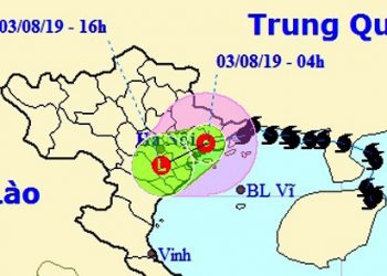 Bão số 3 đã đổ bộ, gây mưa rất to
