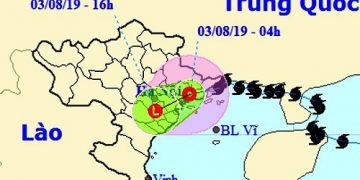 Bão số 3 đã đổ bộ, gây mưa rất to