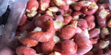 Đuôi tôm hùm đất, 100% hàng Trung Quốc, giá siêu rẻ ngập thị trường