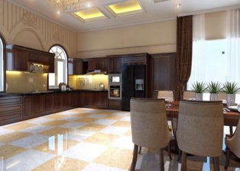 Nhà 1 trệt 1 lầu phong cách cổ điển đẹp sang trọng