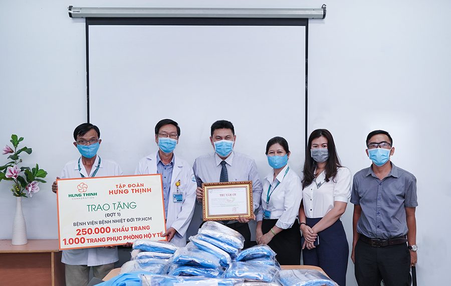 TẬP ĐOÀN HƯNG THỊNH CHUNG TAY TIẾP SỨC CHO Y, BÁC SĨ TUYẾN ĐẦU CHỐNG DỊCH
