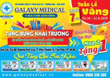 TP.HCM: KHẨU TRANG Y TẾ CAO CẤP GALAXY MEDICAL MỞ CHI NHÁNH THỨ 2