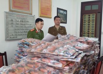 Gần 2.000 khẩu súng đồ chơi và thực phẩm không rõ nguồn gốc bị bắt giữ