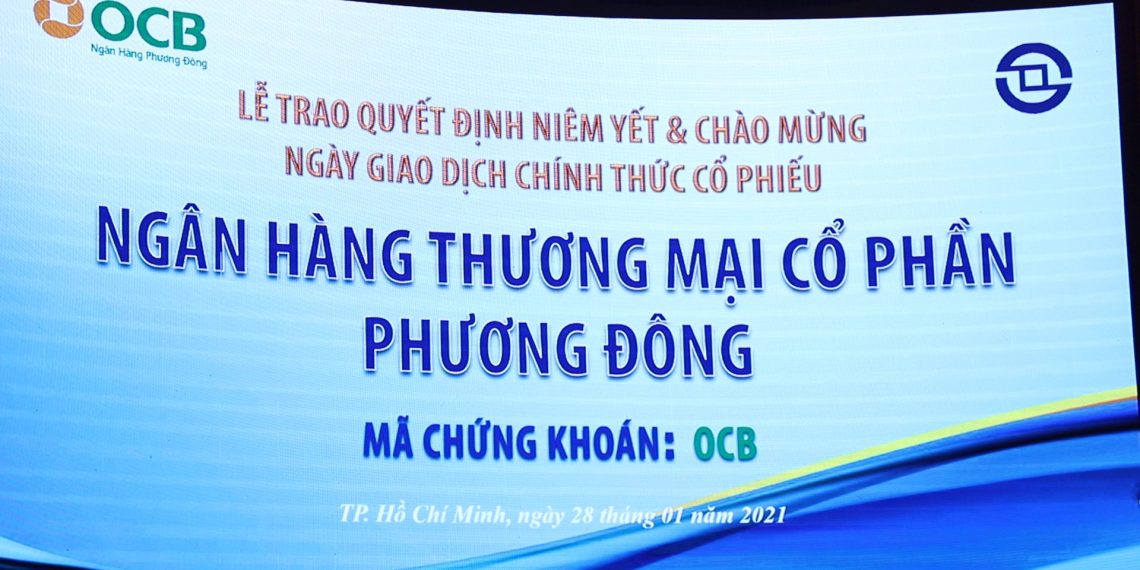OCB CHÍNH THỨC NIÊM YẾT TRÊN SÀN HoSE