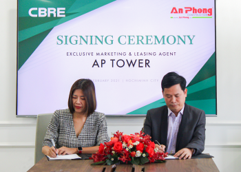 CBRE VIỆT NAM CHÍNH THỨC TRỞ THÀNH ĐẠI LÝ TIẾP THỊ VÀ CHO THUÊ ĐỘC QUYỀN CHO DỰ ÁN AP TOWER