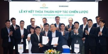 Tập đoàn Hưng Thịnh ký kết hợp tác chiến lược với Samsung Vina