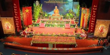 Trưởng lão Hòa thượng Thích Trí Quảng quang lâm Lễ khai mạc Đại lễ tưởng niệm Đức Thánh Tổ Ni Đại Ái Đạo