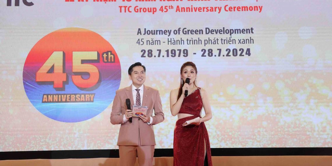 BTV TUẤN DUY VÀ MC LIÊN THẢO: ĐỒNG HÀNH SỰ KIỆN TẬP ĐOÀN TTC 45 NĂM – VÌ CỘNG ĐỒNG, PHÁT TRIỂN ĐỊA PHƯƠNG