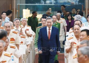 Tổng Bí thư Tô Lâm gặp mặt cán bộ Công an chi viện chiến trường miền Nam