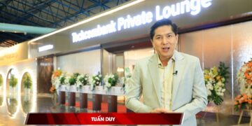BTV TUẤN DUY – TECHCOMBANK RA MẮT PHÒNG CHỜ SÂN BAY NỘI BÀI