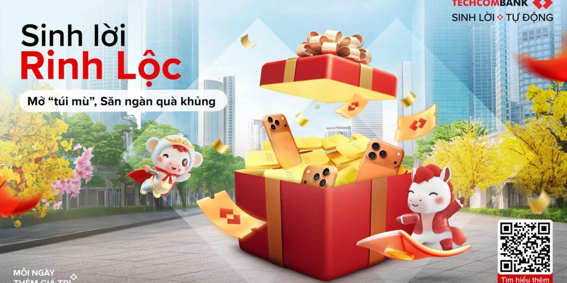 Techcombank ra mắt chương trình “Sinh lời rinh lộc”, mở ra hành trình săn ngàn quà giá trị chào đón Tết Bính Ngọ 2026