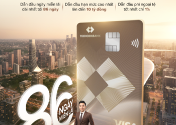 Techcombank ra mắt thẻ tín dụng Techcombank Visa Business Platinum, dẫn đầu đặc quyền tài chính vượt trội cho doanh nghiệp: miễn lãi tối đa tới 86 ngày, hạn mức lên đến 10 tỷ đồng